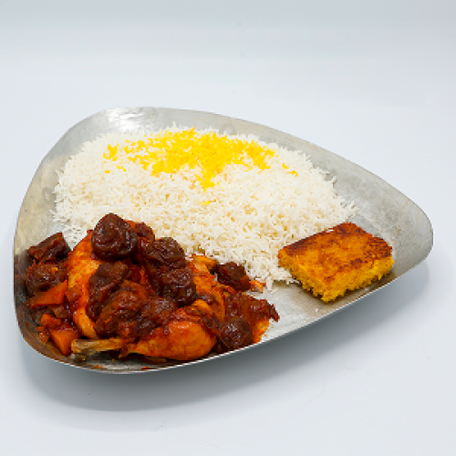  عکس خورشت مرغ وآلو