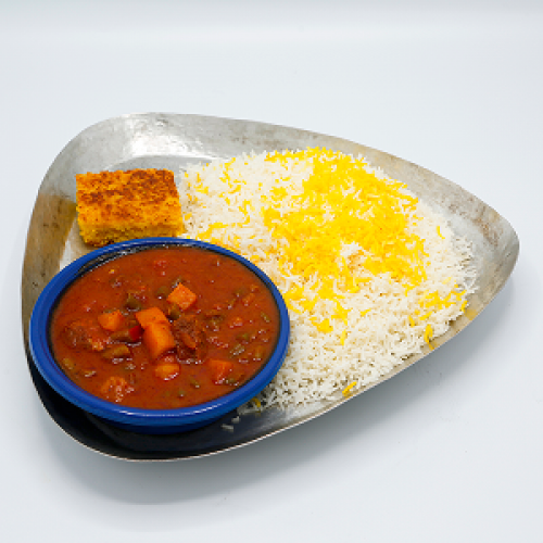  عکس خورشت لوبيا سبزگوشت بره